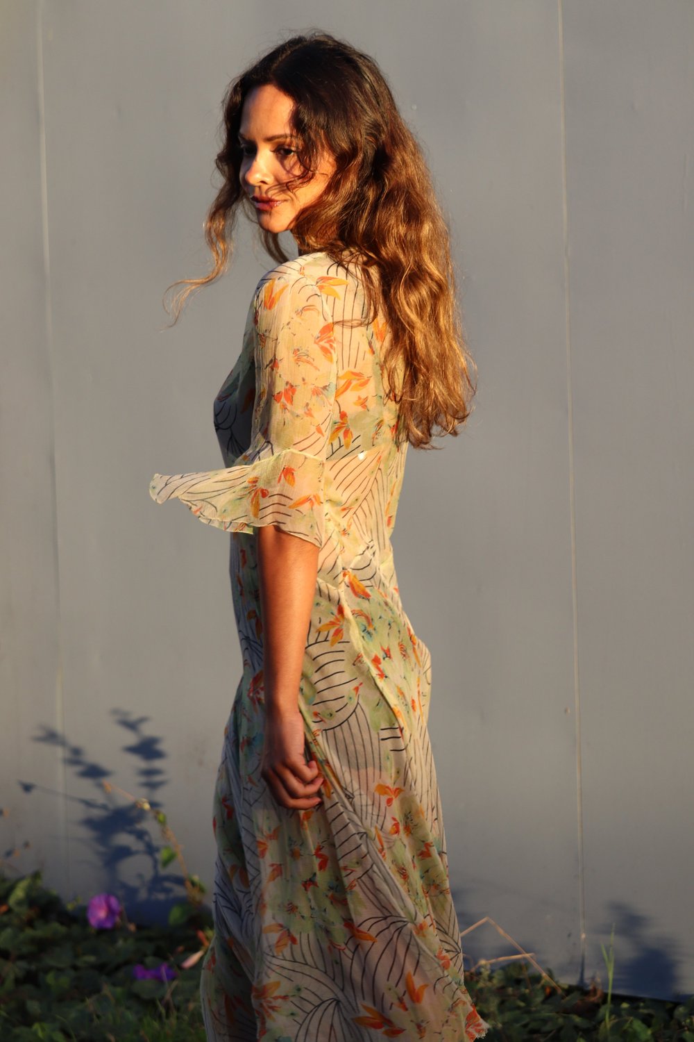 1930s Sheer Floral Dress — Madly Vintage